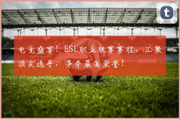 电竞盛宴！ESL职业联赛赛程，汇聚顶尖选手，争夺最高荣誉！